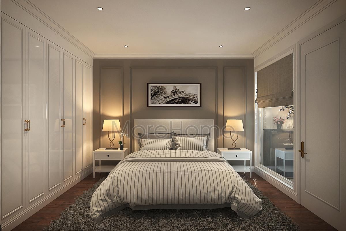 Thiết kế nội thất phòng ngủ cho căn hộ Pentstudio Tây Hồ